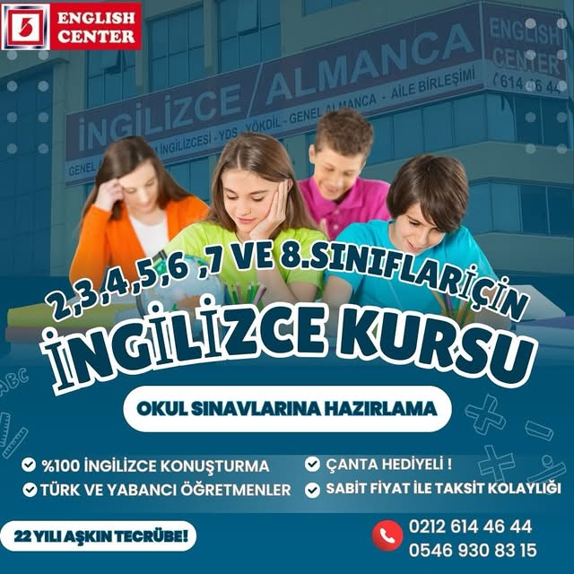 ÇOCUKLAR İÇİN İNGİLİZCE VE ALMANCA KURSU GAZİOSMANPAŞA