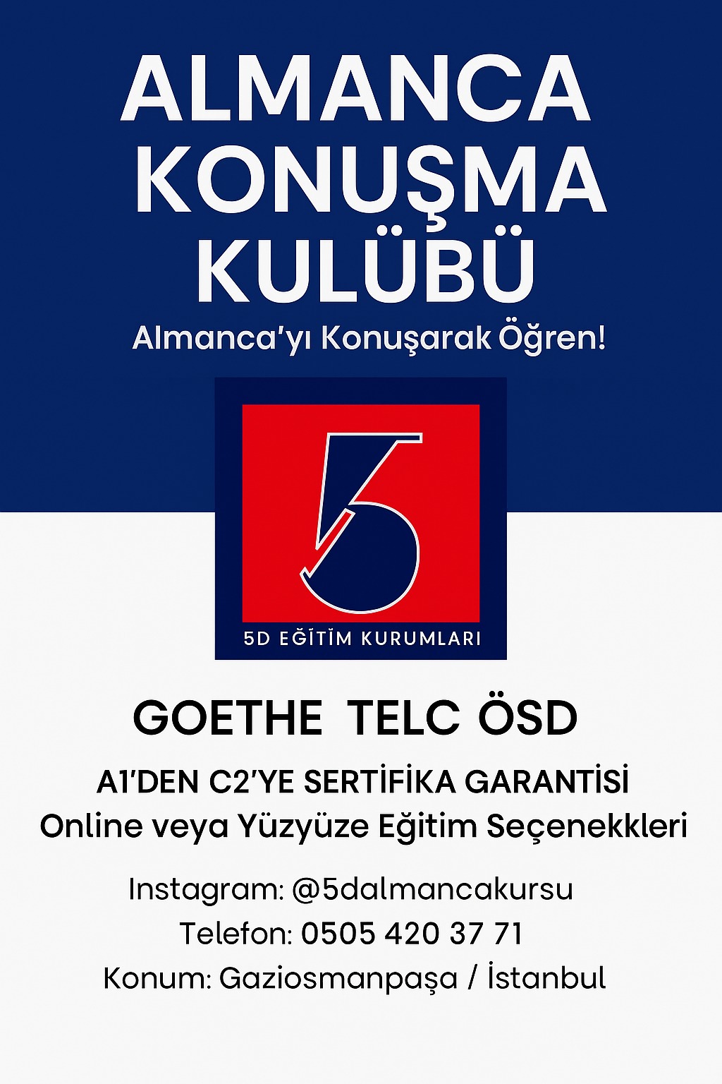 ALMANCA KURSU GAZİOSMANPAŞA