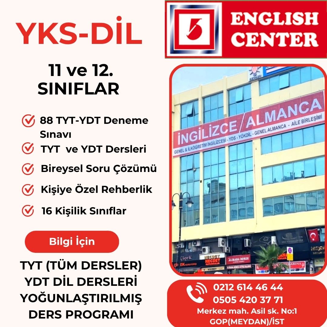 YKS DİL KURSU GAZİOSMANPAŞA