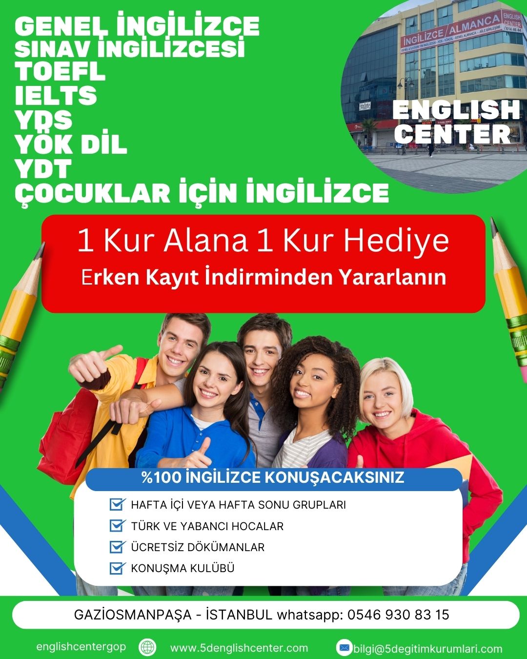 İNGİLİZCE KURSU GAZİOSMANPAŞA